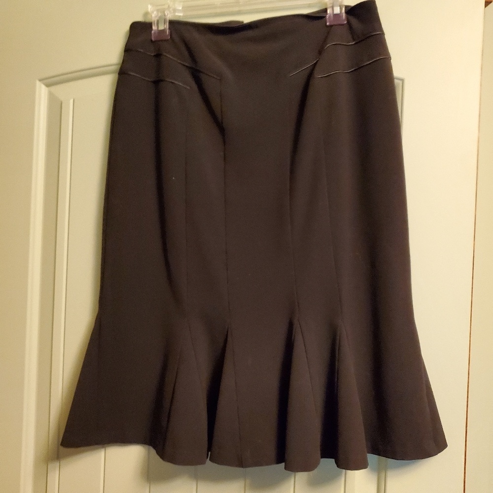 Black Skirt With Bottom Flare